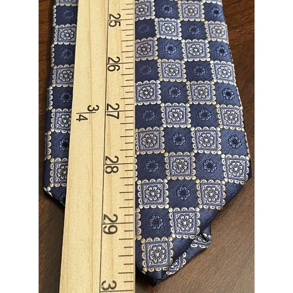 Jos. A. Bank Signature Collection, Blue, 100% Silk Men’s Neck Tie, Made In China - Picture 5 of 9